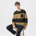 Men's Striped Loose Sweatshirt