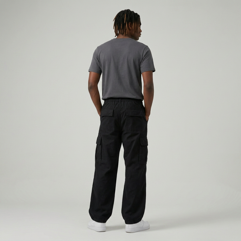 Casual Wide-leg Cargo Pants