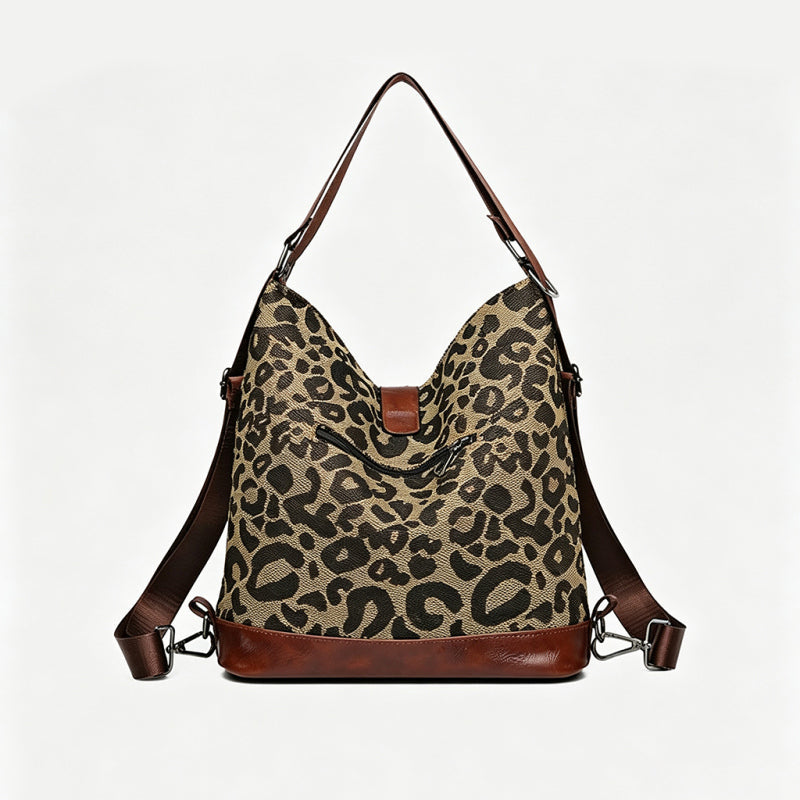Leopard Print Multi-functional Backpack