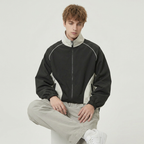 Trendy Patchwork Baseball Jacket