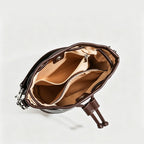 Drawstring Print Bucket Bag