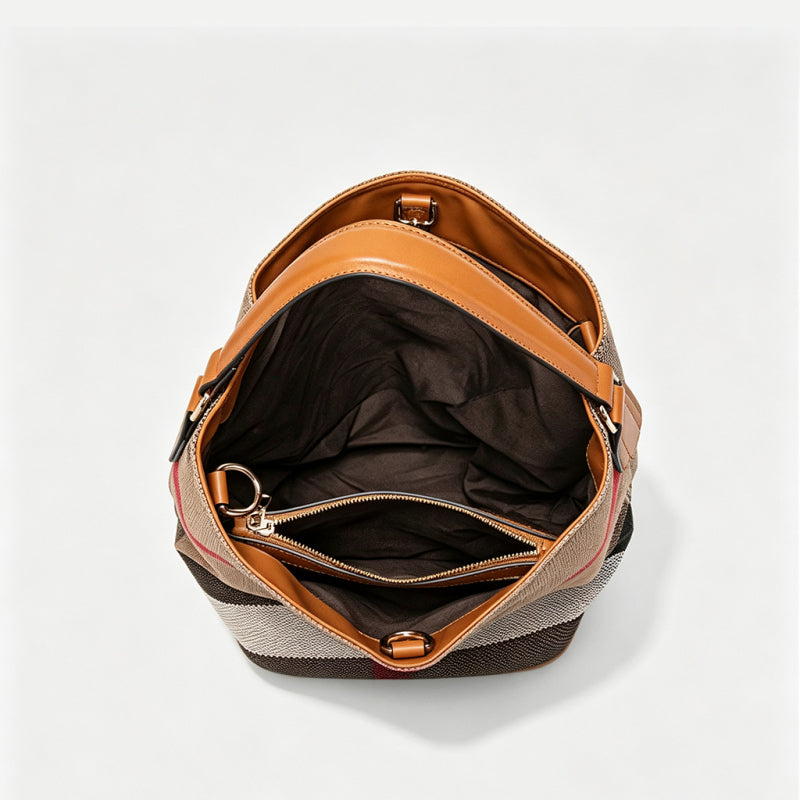 Trendy Plaid Crossbody Bag