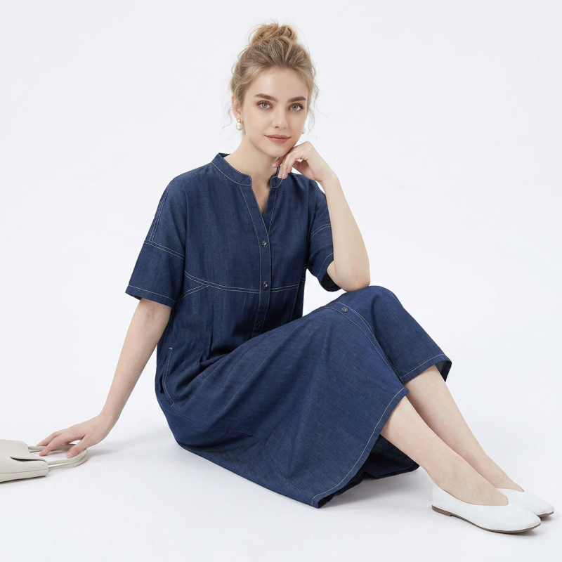 Retro Denim Dress
