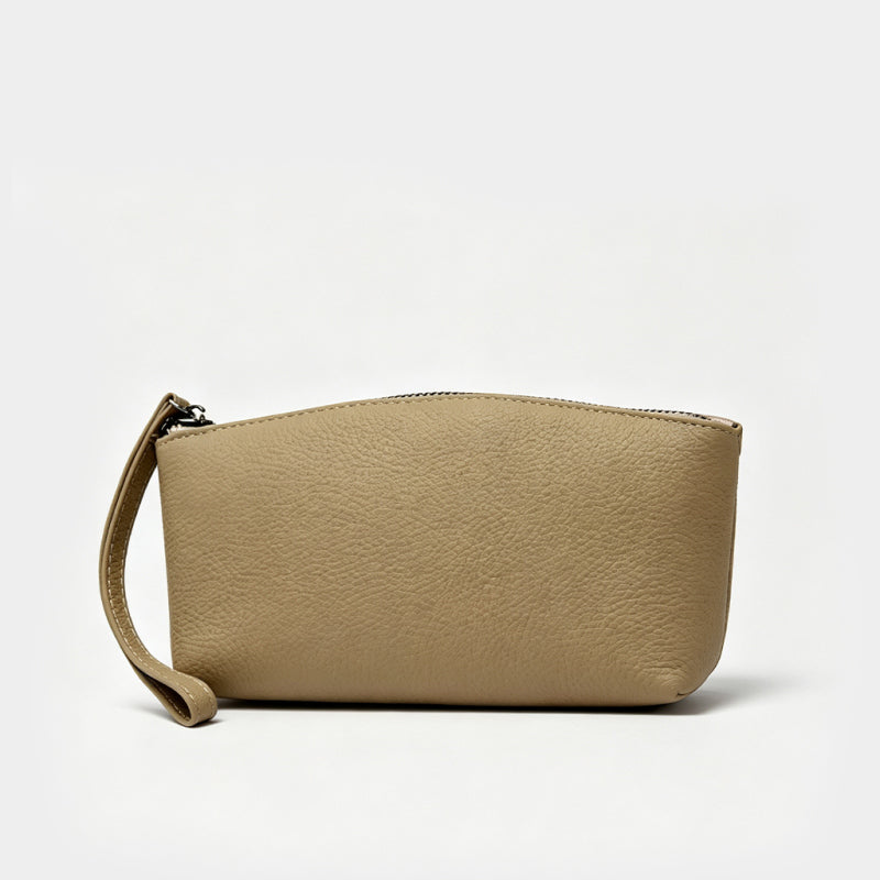 Lychee-patterned Cowhide Clutch
