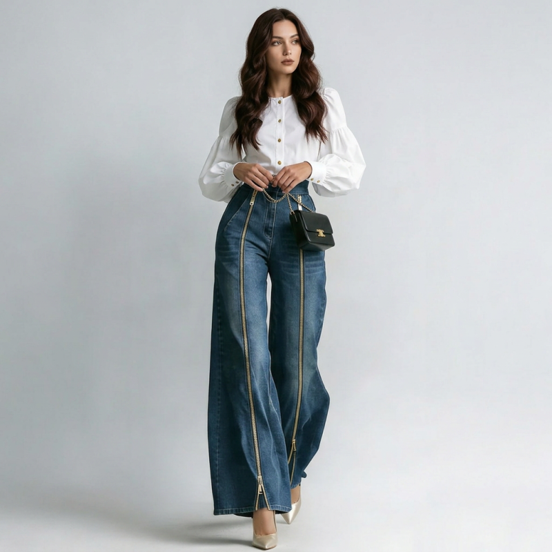 Wide-leg Jeans