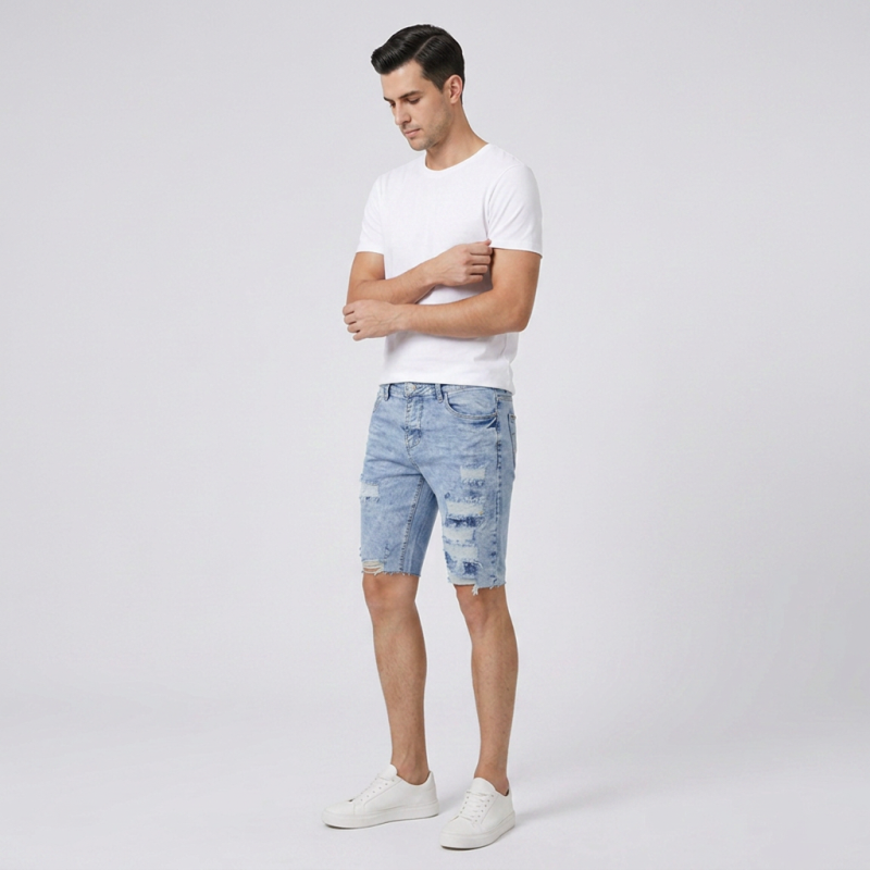 Stretch Ripped Jeans