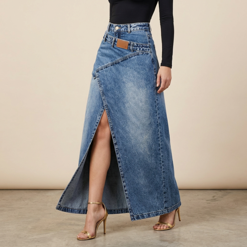 Trendy Denim Skirt