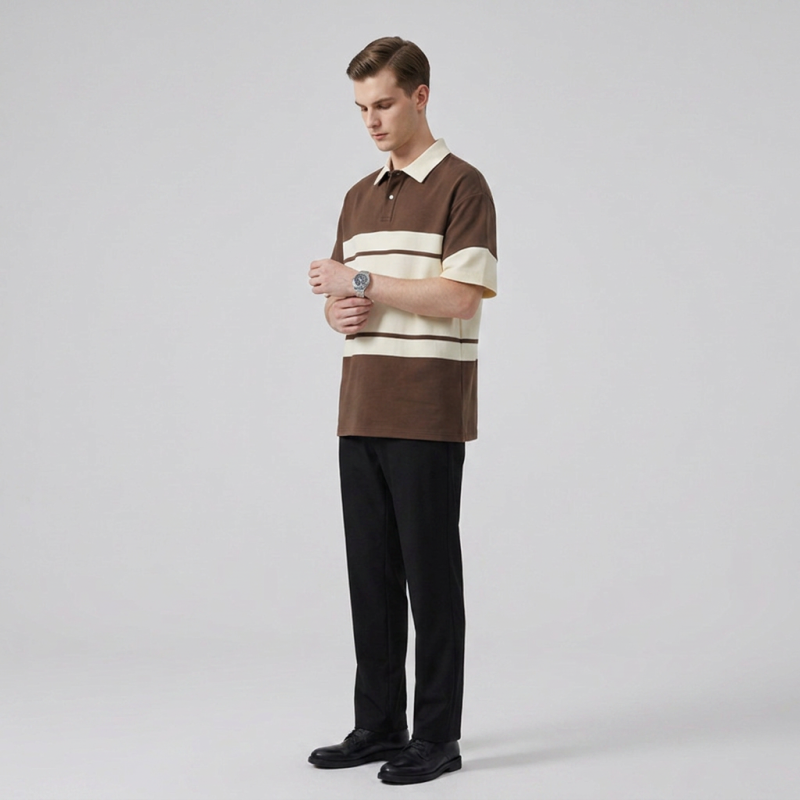 Color-blocked Polo Shirt